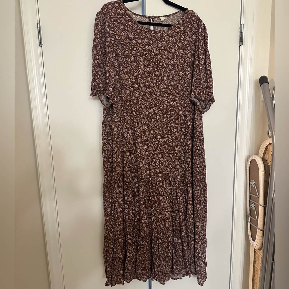 Floral Boho Midi Dress Aerie